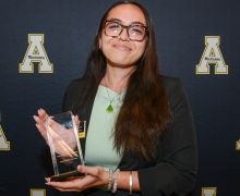 Nicole Tran received the Commitment to Justice Award for her work as the Director of Diversity, Equity and Inclusion in the Student Government Association. Tran is a senior pursuing her bachelor's degree in political science with a concentration in international and comparative politics.
