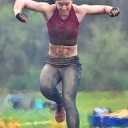 Carmen Lowe ’15 ’16, a native of Salisbury, participates in the Charlotte Spartan Sprint, an obstacle course race. As a special agent trainee at the NC Alcohol Law Enforcement (ALE) agency, Lowe said that maintaining her fitness is an important part of the job. Lowe got involved in obstacle course racing through the encouragement of her professor, Dr. Tammatha Clodfelter. Photo submitted