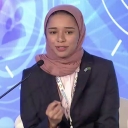 Razan Farhan Alaqil speaks at the MiSK-UNDP Youth Forum 2017, held in September in New York City.