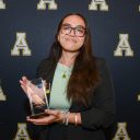 Nicole Tran received the Commitment to Justice Award for her work as the Director of Diversity, Equity and Inclusion in the Student Government Association. Tran is a senior pursuing her bachelor's degree in political science with a concentration in international and comparative politics.