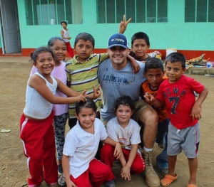 Kendall Hughes, on a mission trip to Nicaragua