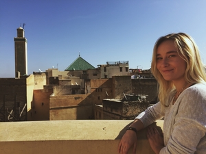 Laurel Roser in Morocco